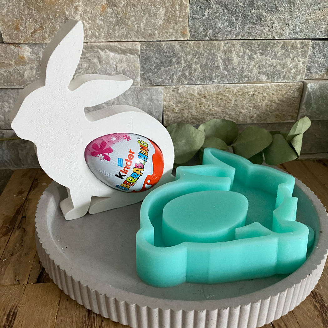 Silikonform: Hase Nr. 3 für ein Ü-Ei