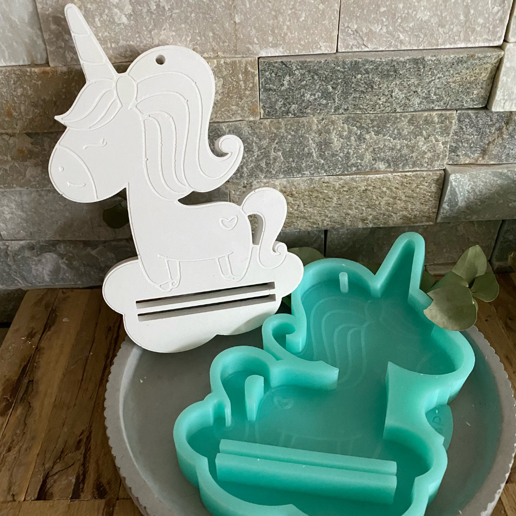 Silikonform: Geldscheinhalter "Einhorn"