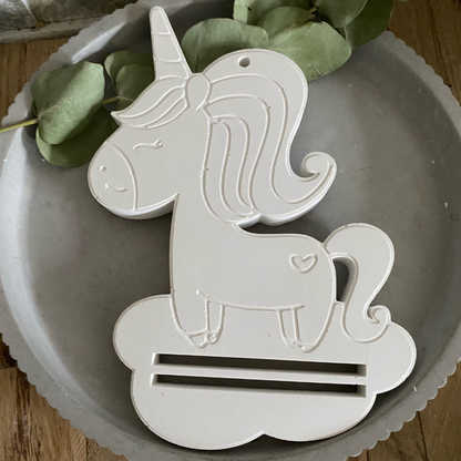 Silikonform: Geldscheinhalter "Einhorn"