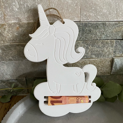 Silikonform: Geldscheinhalter "Einhorn"