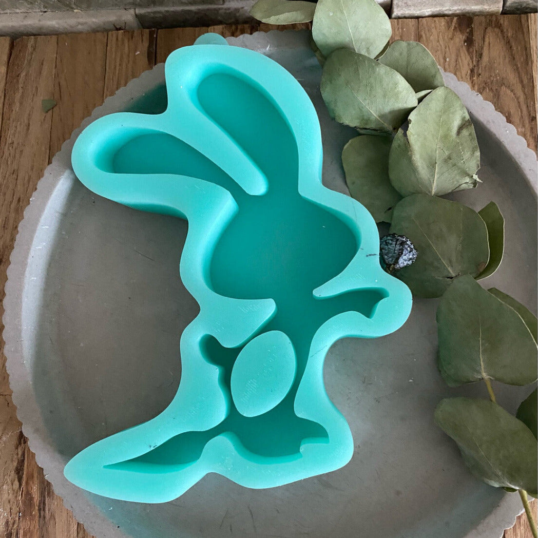 Silikonform: Hase für Schokobonbons Silhouette