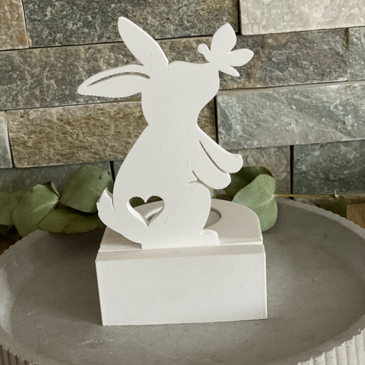 Silikonform: Einschieber "Hase mit Schmetterling"