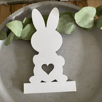 Silikonform: Einschieber "Hase mit Herz"