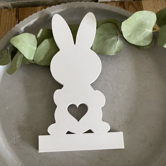 Silikonform: Einschieber "Hase mit Herz"