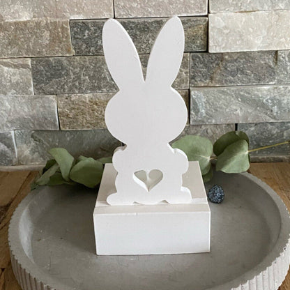 Silikonform: Einschieber "Hase mit Herz"
