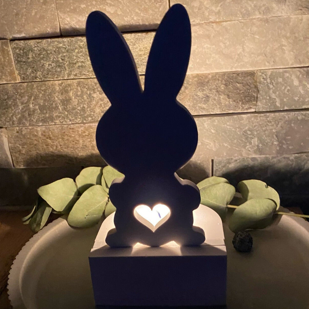 Silikonform: Einschieber "Hase mit Herz"