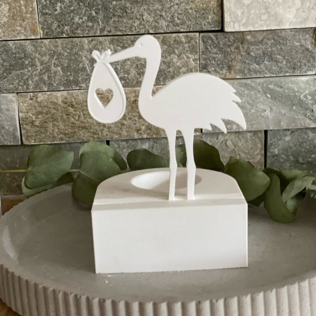 Silikonform: Einschieber "Storch"