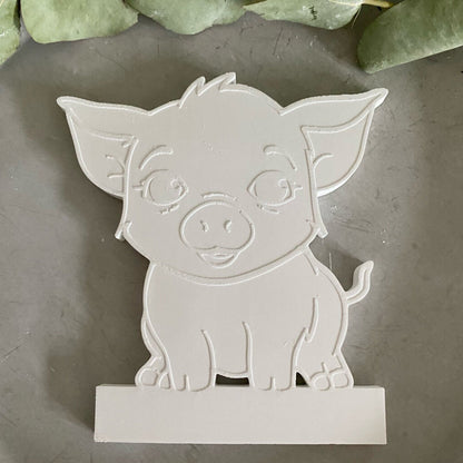 Silikonform: Einschieber "Schweinchen"