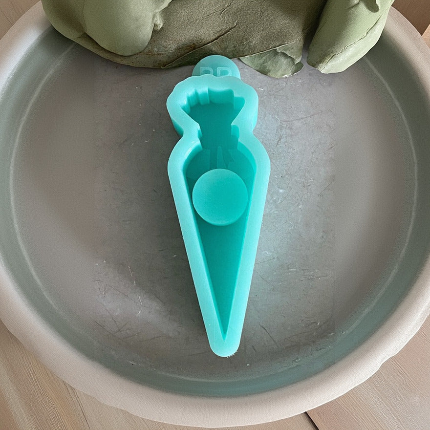 Silikonform: Kerzenhalter "Schultüte"