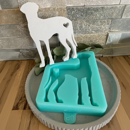 Silikonform: Deutsche Dogge XXL