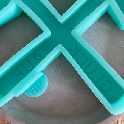 Silikonform: Schlägel und Eisen "Glück auf", groß