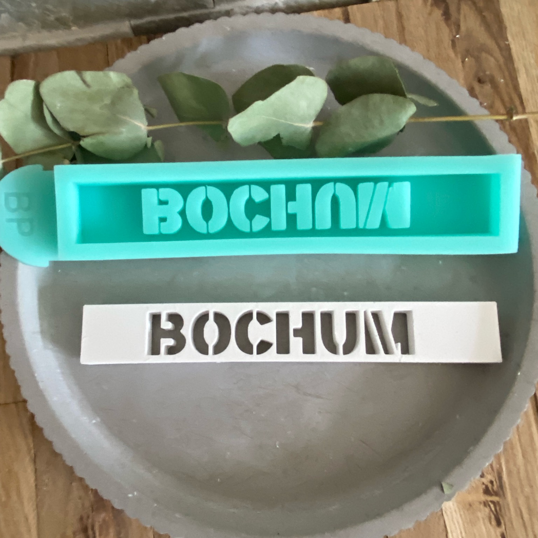 Silikonform: Klötzchen "Bochum"