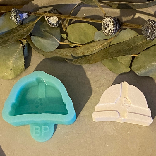 Silikonform: Grubenhelm