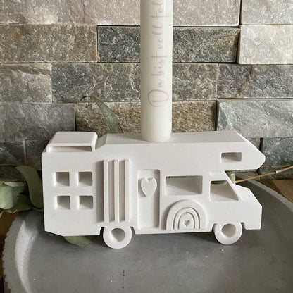 Silikonform: Kerzenhalter "Wohnmobil / Caravan / Camper"