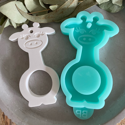 Silikonform: Giraffe für eine Schoko-Praline