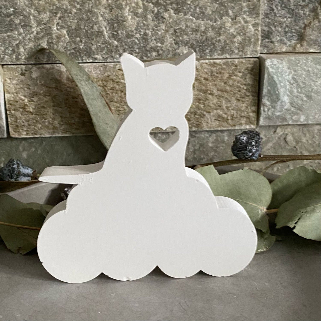 Silikonform: Katze auf Wolke