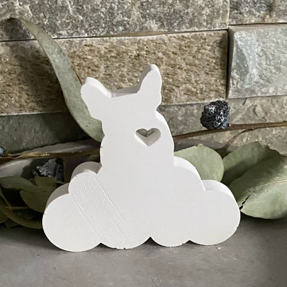 Silikonform: Französische Bulldogge auf der Wolke