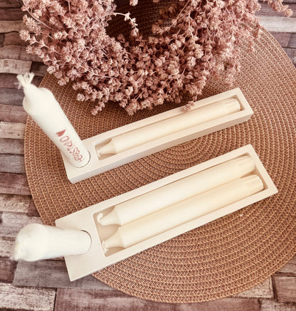 Silikonform Geschenkefächer und Stabkerzenhalter für Kerzen