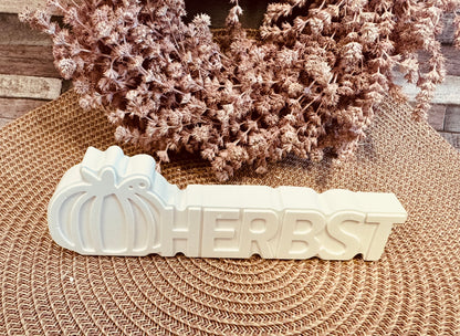Silikonform Schriftzug Herbst