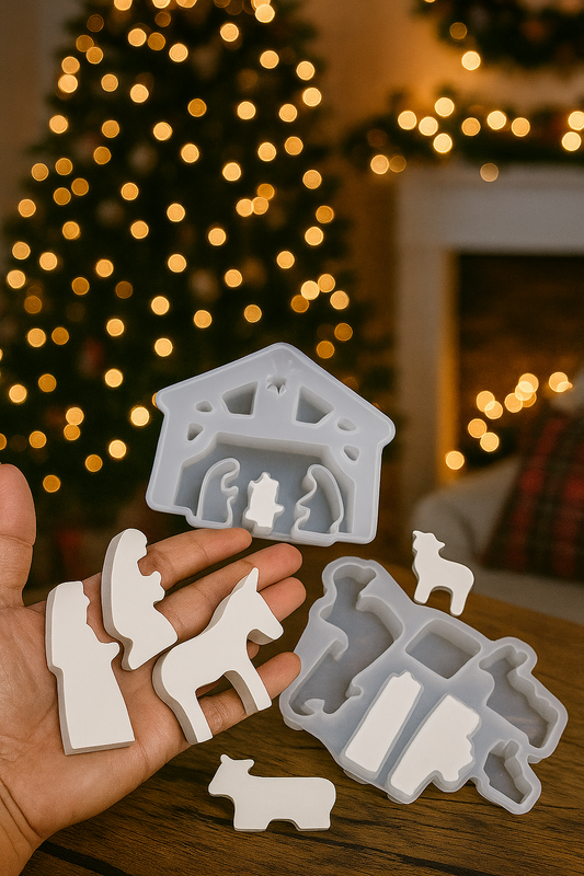 Silikonform Weihnachtskrippe