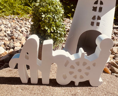 Silikonform Schriftzug Ahoi