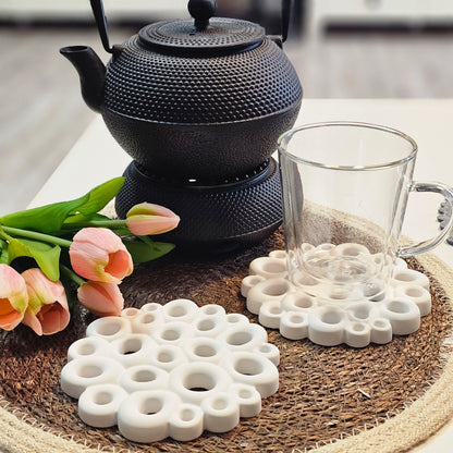 Silikonform Blumenretter, Untersetzer viele Möglichkeiten 2er Set