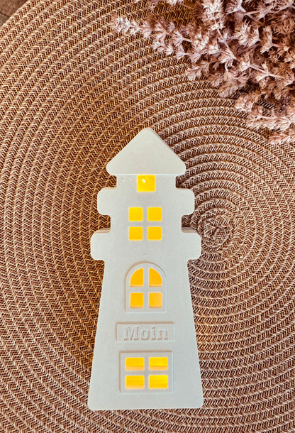 Silikonform Leuchtturm zum beleuchten 4tlg