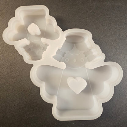 Silikonform: Engel "Herzklopfen", 2-teilig