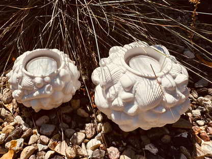 Silikonform Teelichthalter Muscheln in 2 Größen oder als Set