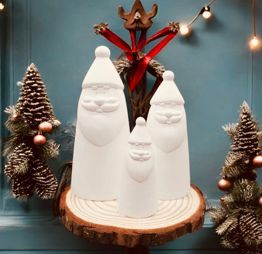 Silikonformen Weihnachtsmann 3tlg Set