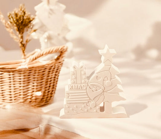 Silikonform Weinachtsmann Xmas mit Geschenken