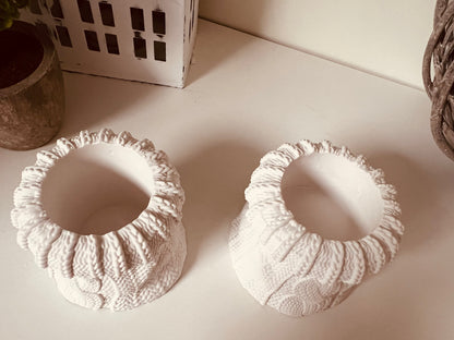 Silikonform Strickmuster 2 Ausführungen Teelichthalter oder Topf