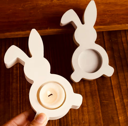 Silikonform Teelichthalter Hase