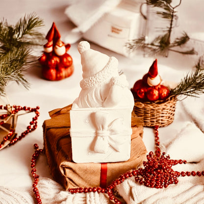 Silikonform Weihnachtsmann Geschenk