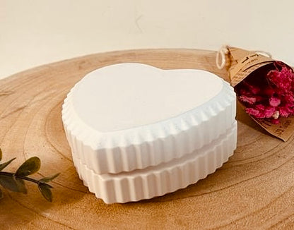 Silikonform Herz Schatulle