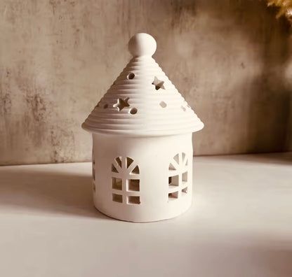 Silikonform Lichthaus mit Deckel
