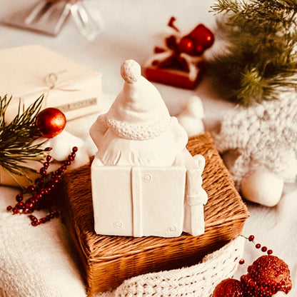 Silikonform Weihnachtsmann Geschenk