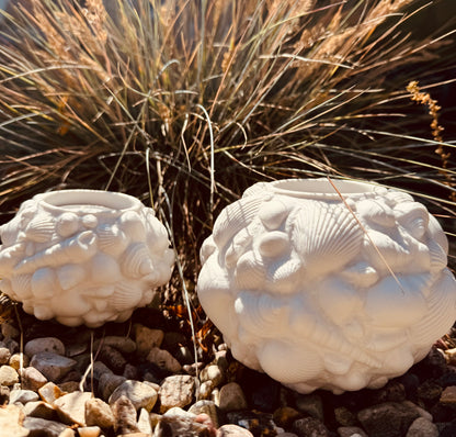 Silikonform Teelichthalter Muscheln in 2 Größen oder als Set