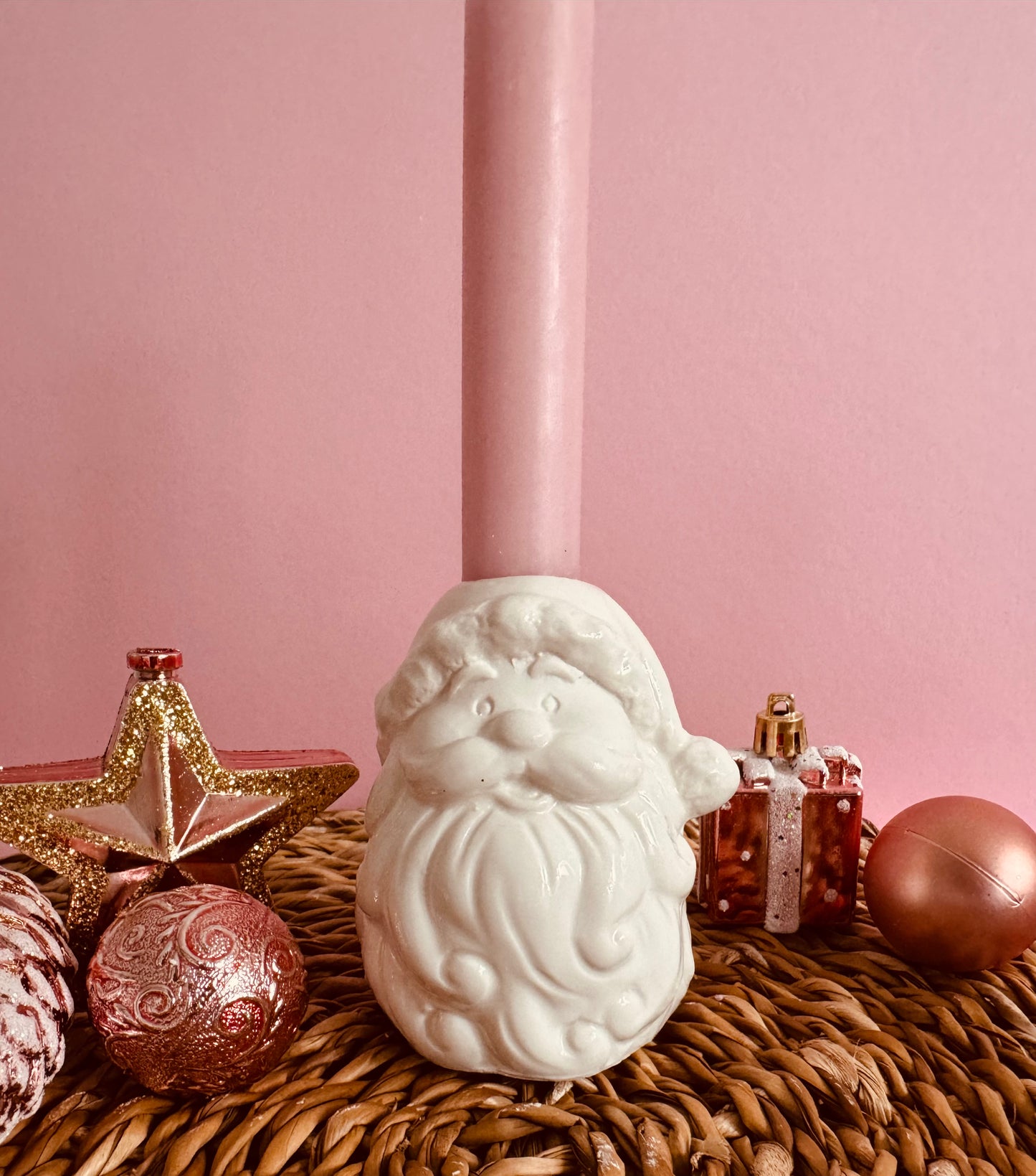 Silikonform Kerzenhalter Weihnachtsmann