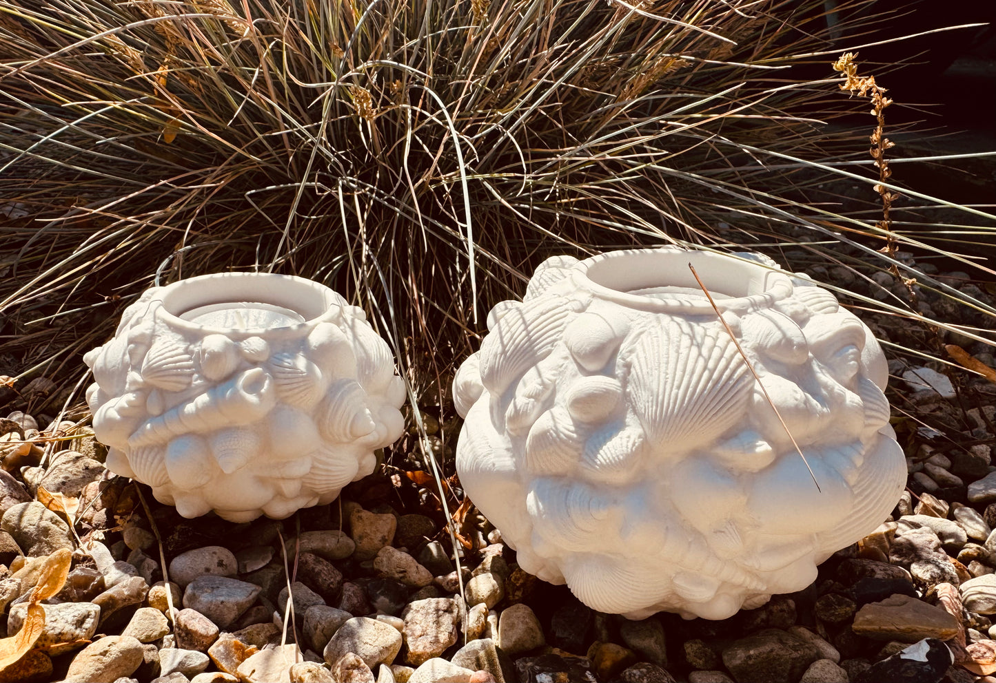 Silikonform Teelichthalter Muscheln in 2 Größen oder als Set