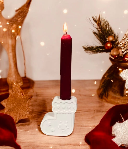 Silikonform Stabkerzenhalter Weihnachtssocke