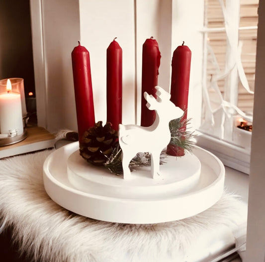 Silikonform Adventsteller Kerzenteller