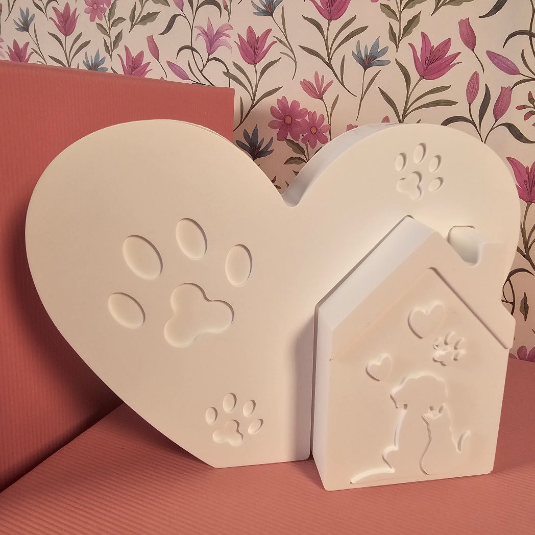 Silikonform: Hund und Katze in Love