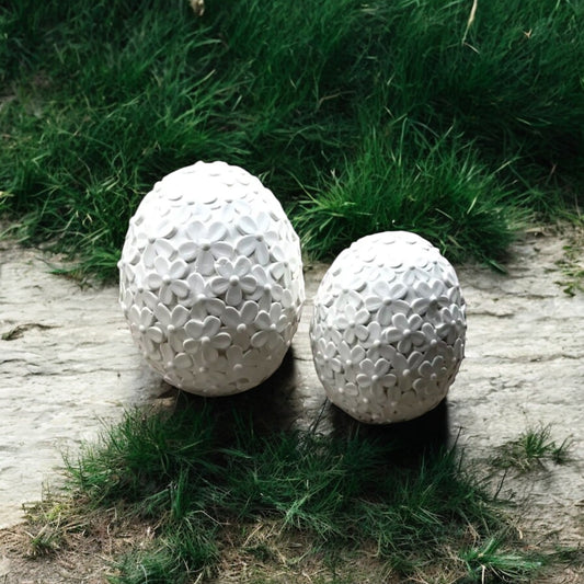Silikonform Osterei Blütenlook in 2 Größen