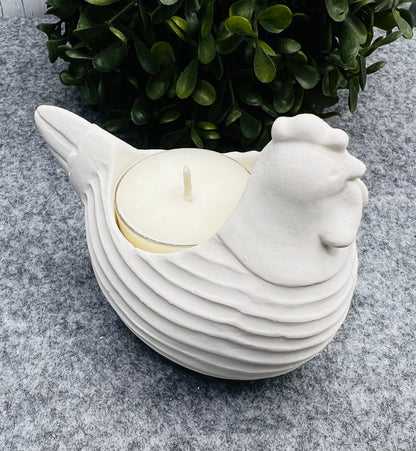 Teelichthalter Huhn