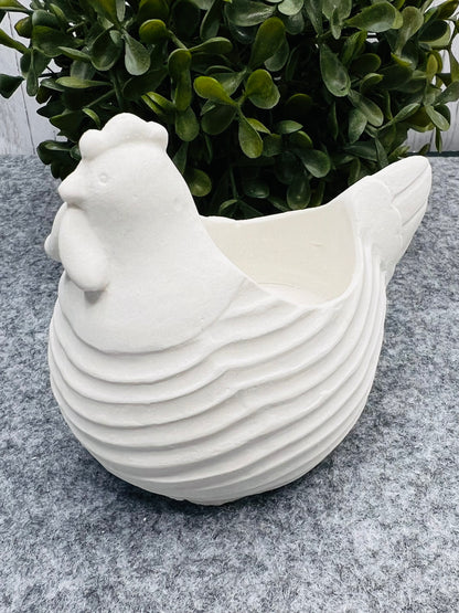Teelichthalter Huhn