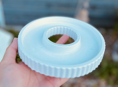 Silikonform Teller mit Rillen in 3 Größen