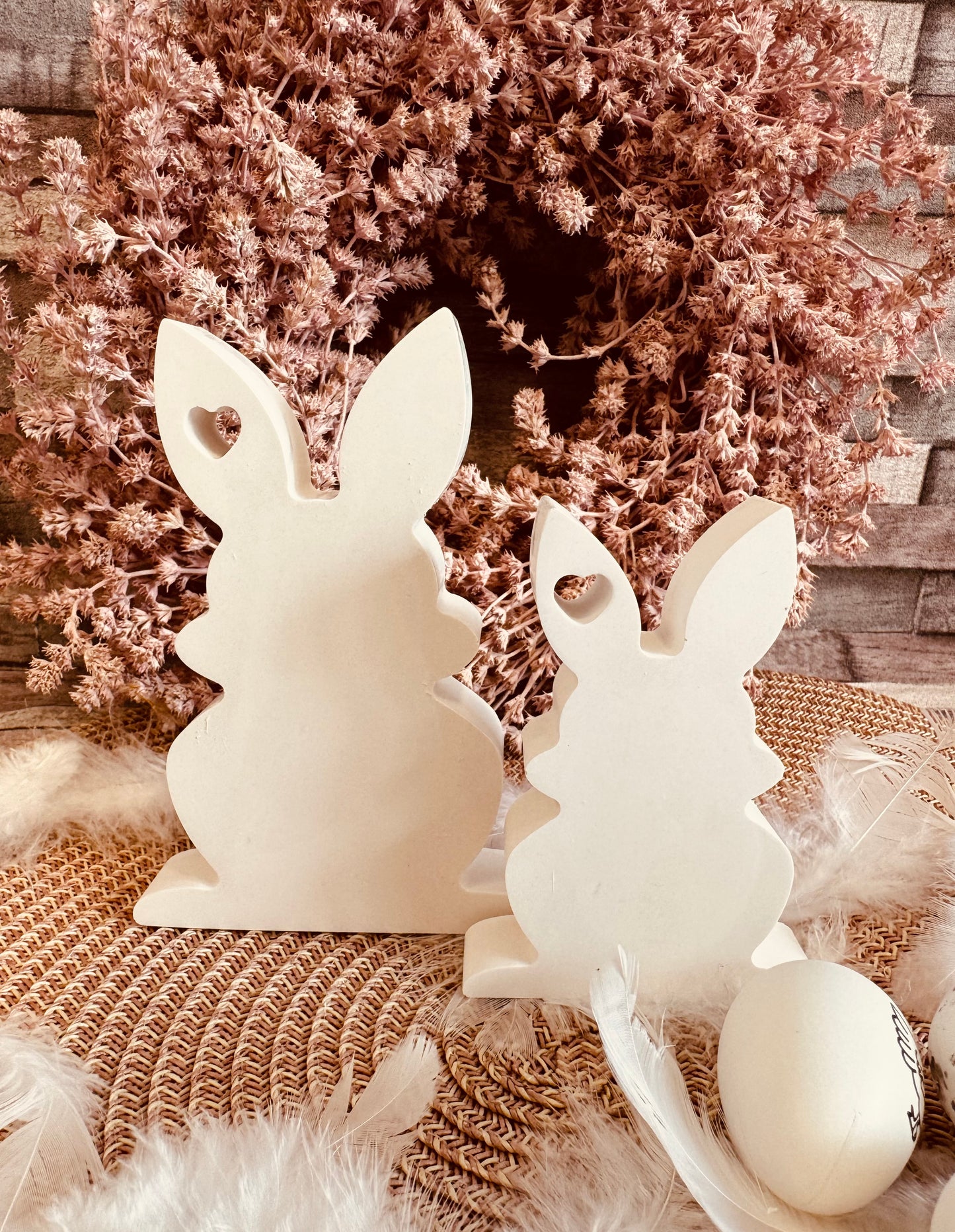 Silikonform Hase mit Herz im Ohr in 2 Größen