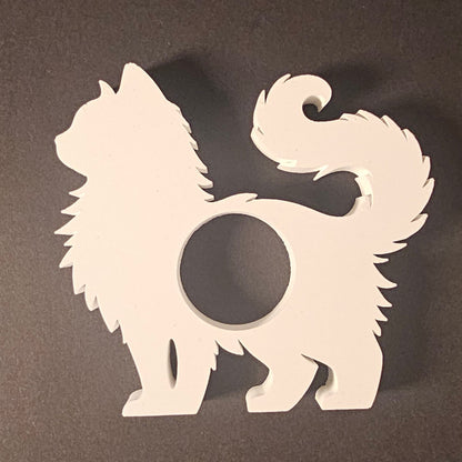 Silikonform: Katze für Schokoladenkugel