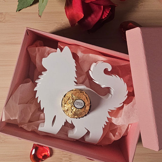 Silikonform: Katze für Schokoladenkugel